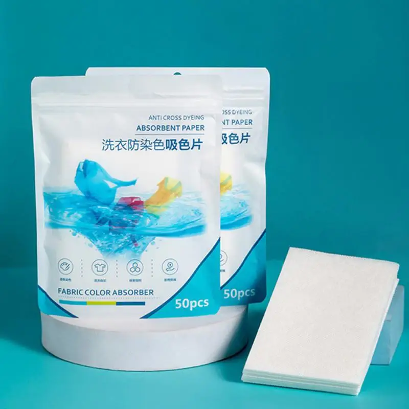 Laundry Tablets Anti-staining Dyeing Household Washing Machine Laundry Bubble Paper Color Catcher Clothes Color-absorbing Tablet