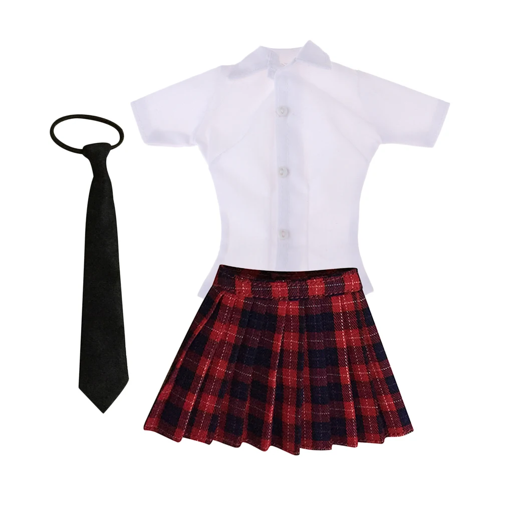 

1/6 Scale Schoolgirl Uniform Set for 12" Action Figures Kumik