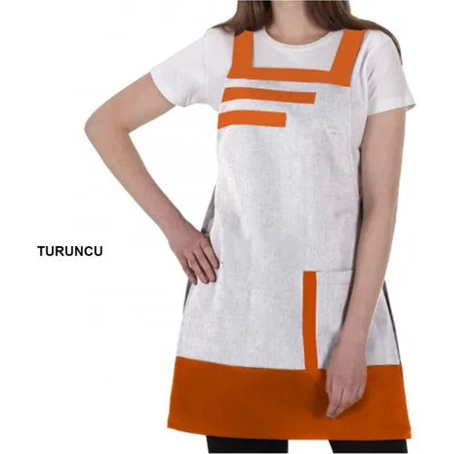 Medusa Forma Bib Apron Chef Barista Cook Barber Tattoo Waiter Apron Orange