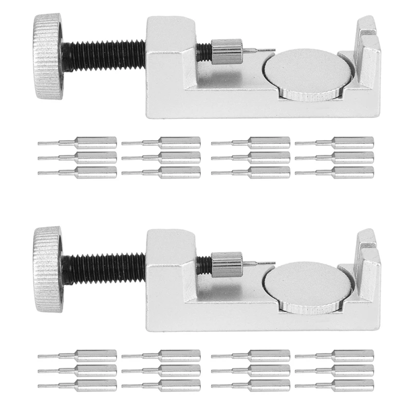 2X Watch Link Remover Kit, Watch Band Removal Tool, Watch Sizing Tool, Watch Pin Removal Tool With 24 Extra Punch Pins