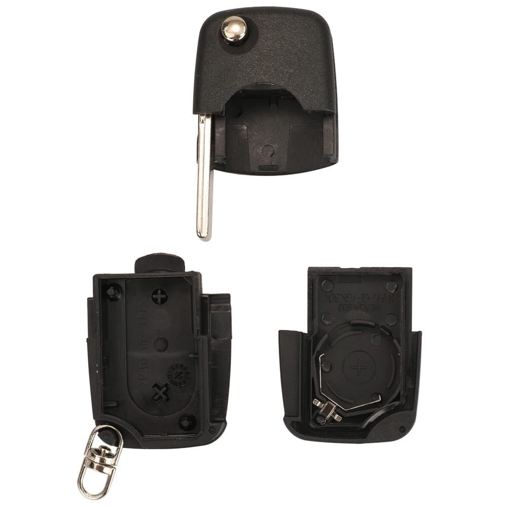 Jingyuqin 2/3/4-Tasten Auto-Klappschlüsselgehäuse für Volkswagen VW Jetta Golf Passat Beetle Skoda Seat Polo B5