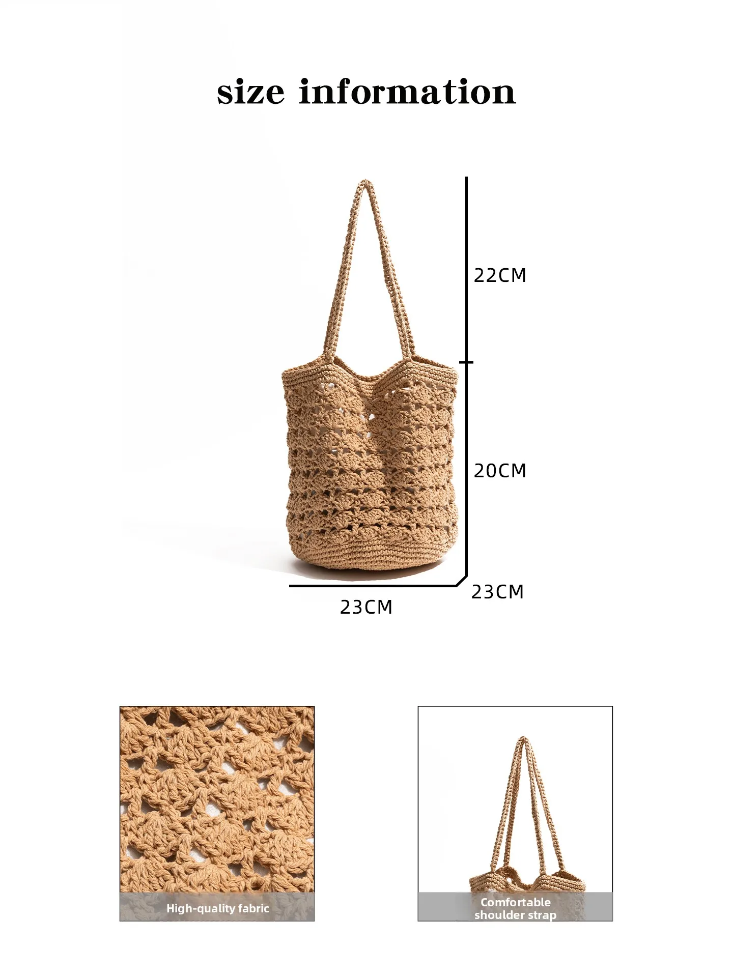 

Large Capaci Buet Handheld Woven Beach Bag Casual Sle Single oulder Bag Orange Girl Summer Leisure Faion Beach Bag