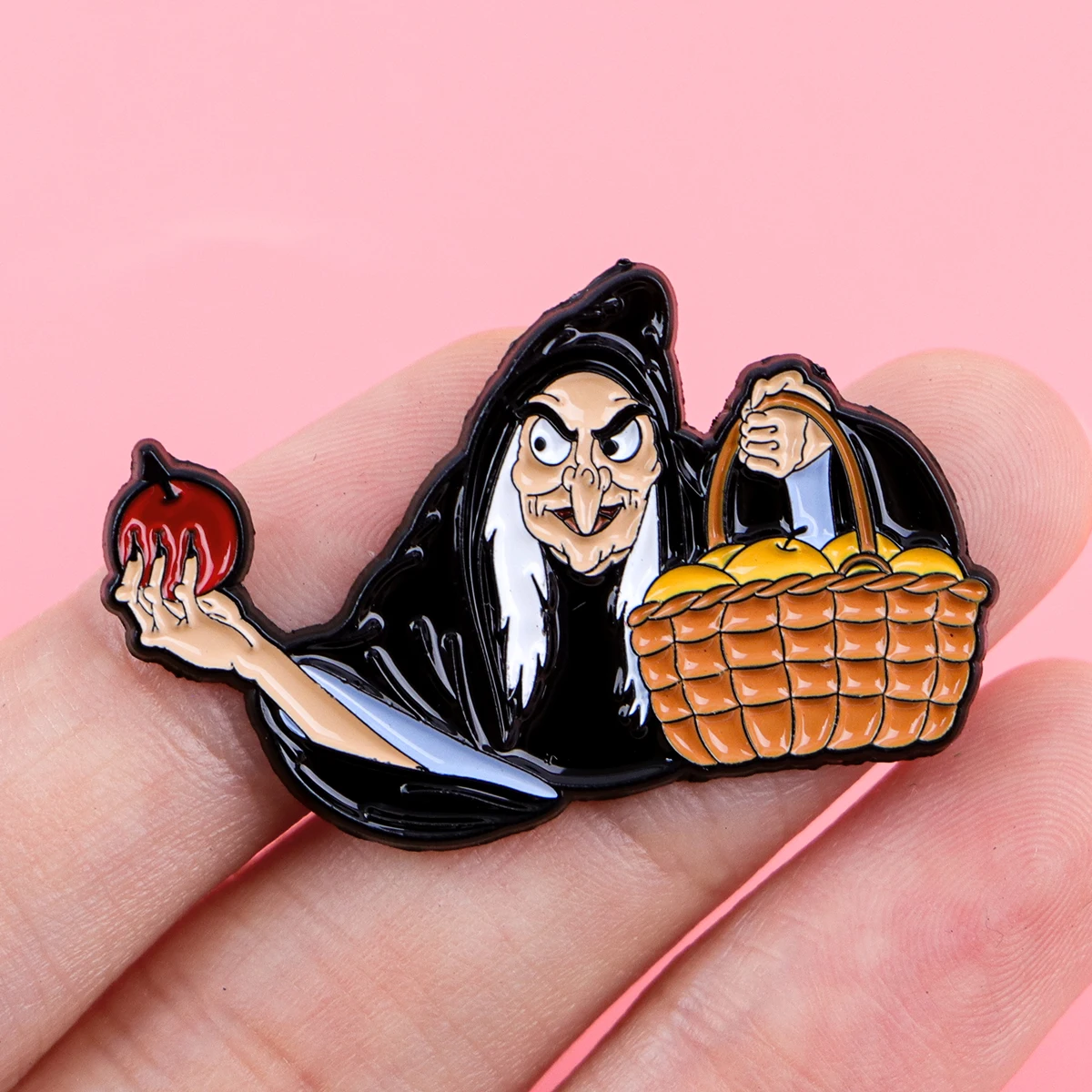 Pin Enamel Penyihir Lucu Bros Kartun Pin Kerah Lencana untuk Ransel Dekorasi Perhiasan Aksesori Cosplay Mainan Hadiah Pesta