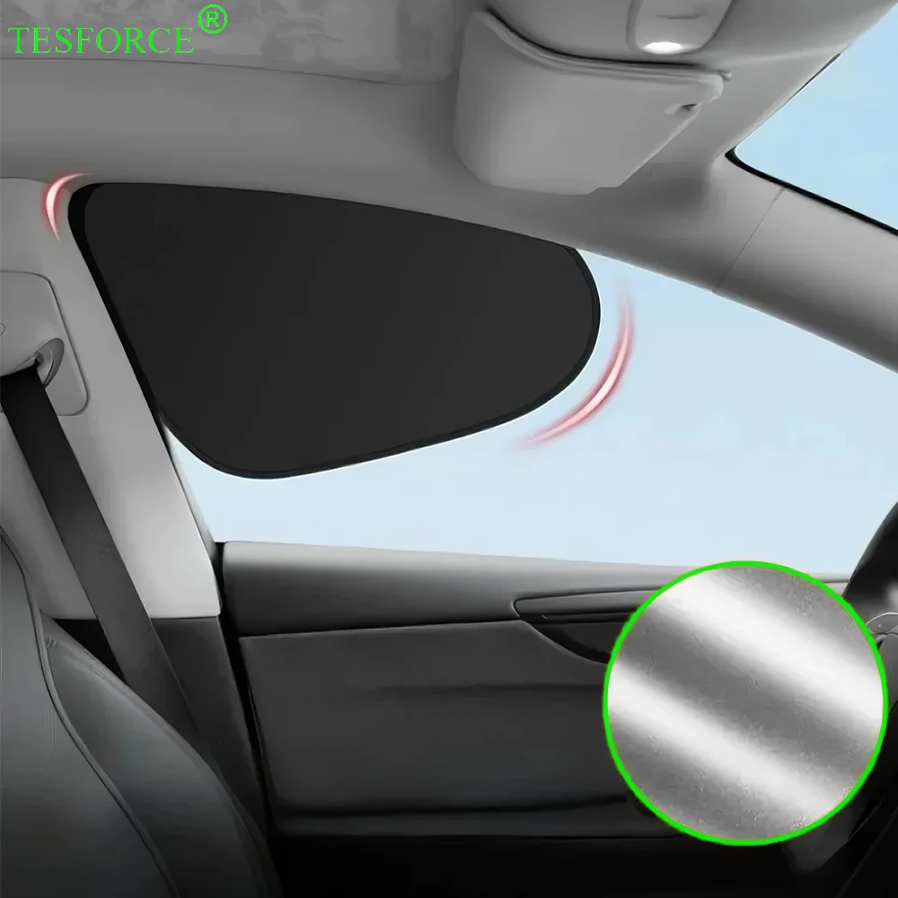 Car Sunshade UV Protection Curtains Electrostatic Absorption Sun Shield Cover Sides Window Sun Shade Protector Cover Accessories