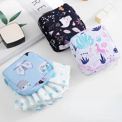 Large Capacity Women Tampon Sanitary Pad Storage Bag Portable Sanitary Napkin Organizer Women Makeup Bag Lipstick Cosmetic Pouch