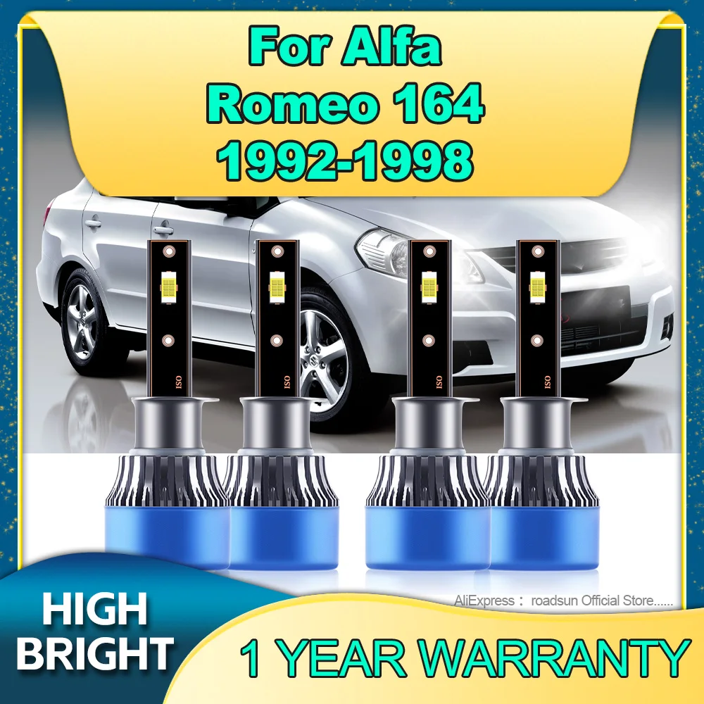 

2/4Pcs High Power 180W Turbo Lamp 6000K Car Light H1 LED Headlight For ALFA ROMEO 164 1992 1993 1994 1995 1996 1997 1998