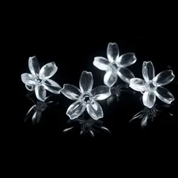 Fiori di ciliegio Sakura fai da te morbidi in silicone, Luci decorative a corda, Accessori per ghirlanda di fata