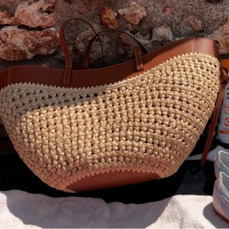 

Креативная сумка для пельменей, брендовая модная расширенная тканая сумка, повседневная универсальная большая вместительная сумка на плечо, женская пригородная сумка