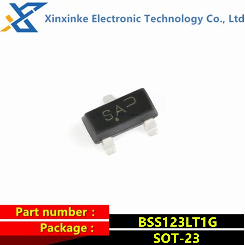 50PCS BSS123LT1G SOT-23 N-Channel 100V 170mA MOSFET FET