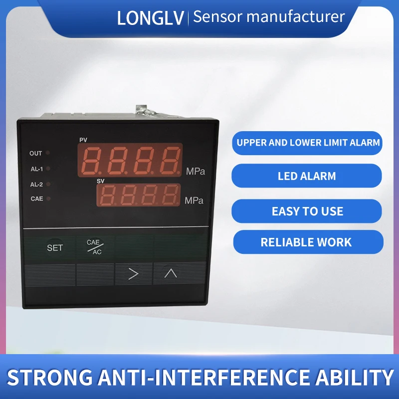 LONGLV-Instrumento Digital inteligente de Control de presión y temperatura, serie PCL-103