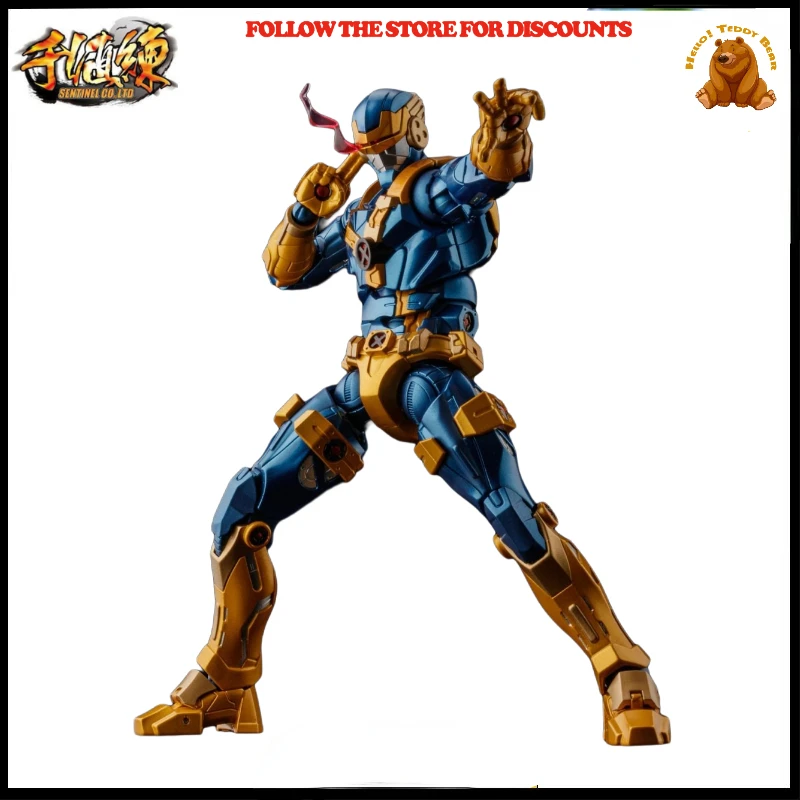 Original Sentinel Fighting Armor MARVEL CYCLOPS Anime Character Model Toy Gift Collection Ornaments