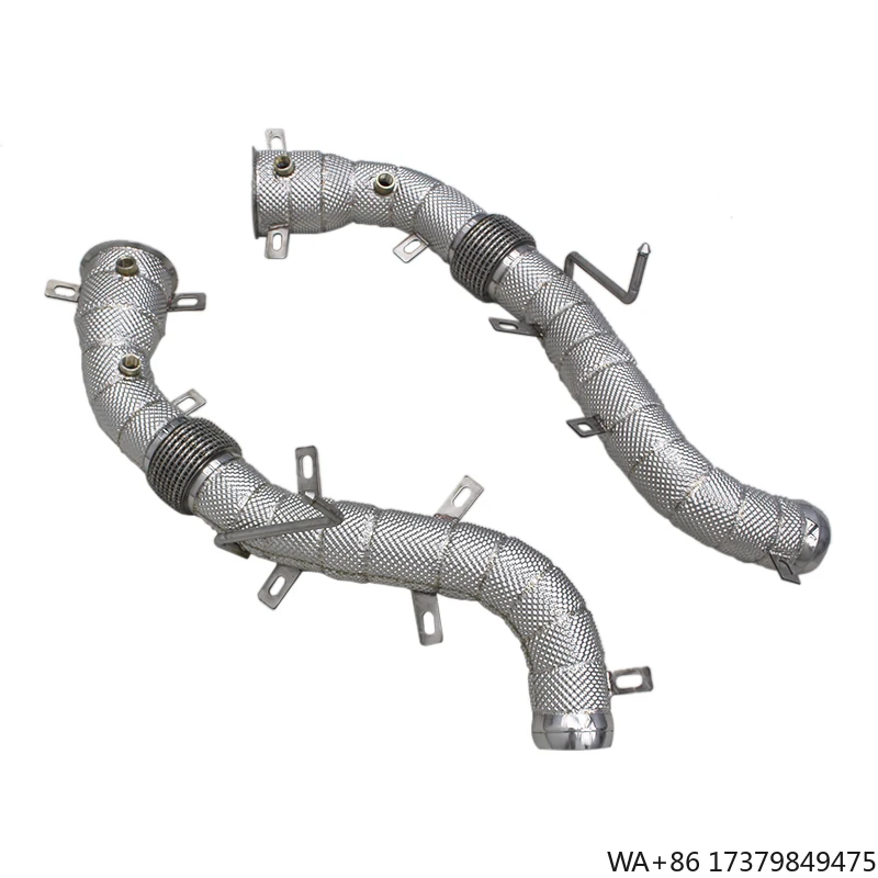 

Factory Turbo Downpipe for Mclaren MP4-12C 2012-2014 Engine Racing Pipes with Heat Shield Header