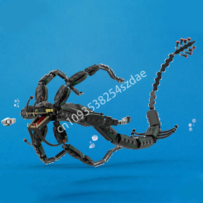 1220 pz MOC Gargantuan Leviatano Subnauticaes Building Blocks creativo Giocattolo Di Natale Regalo creativo Per Bambini Regalo giocattolo Di Natale