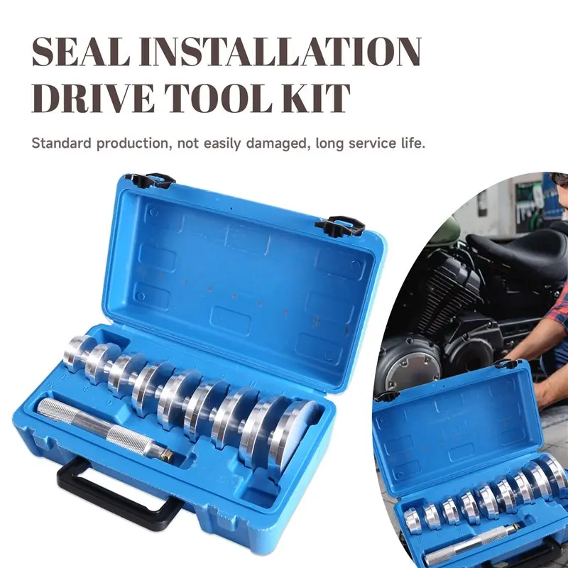 ABZL Aluminum Tool Bearing Race Seal& Axle Bushing Installation Set(10Pcs)- Master Install Driver Bearing Races Seals