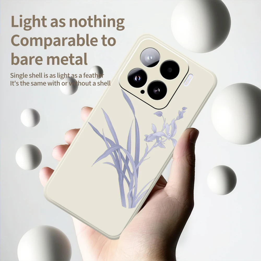 เคสโทรศัพท์ลายกล้วยไม้ สำหรับ Xiaomi Mi 15 Ultra Mi 14T 13T 12T 11T Pro เคสซิลิโคนสำหรับ Xiaomi Mi 13T Pro Mi 11T Pro