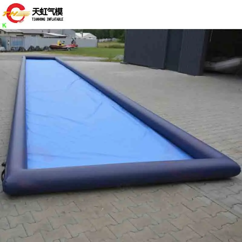 Spedizione Rapida: Piscina Gonfiabile da 50 Piedi per Skimboard, Giochi di Wakeboard, Scivolo d'Acqua Ermetico