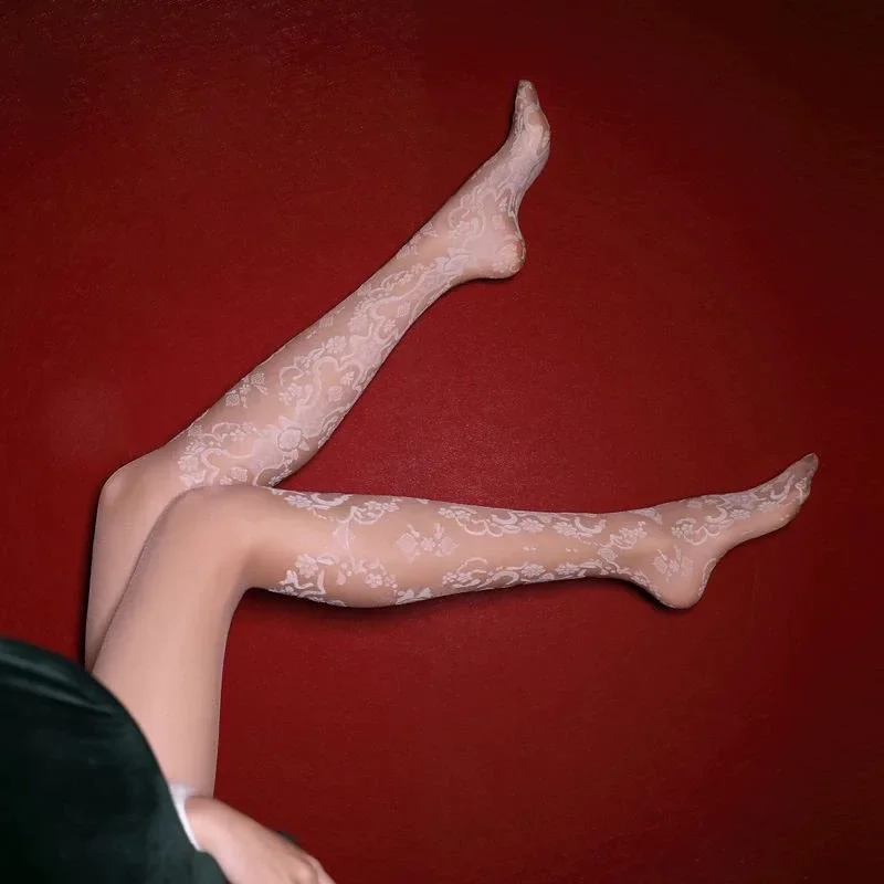 Sexy Pattern Hollowed Out Lace Pantyhose for Women