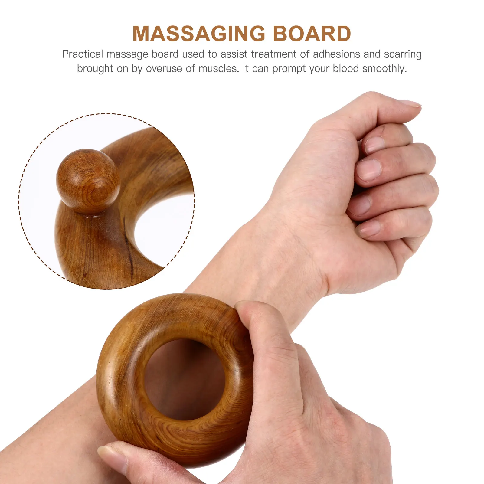 

Wooden Gua Sha Board Body Scraping Tool Health Massager Lightweight Portable For Legs Feet Neck Shoulder Back
