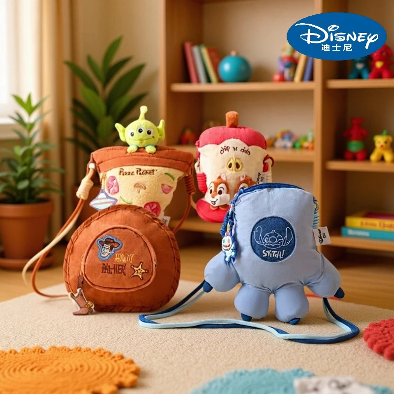 

Натуральная стежка Диснея Вуди, трехглазовая кукла-чичитити, маленькая сумочка, кукла, сумка через плечо, лучший подарок на день рождения для девочек