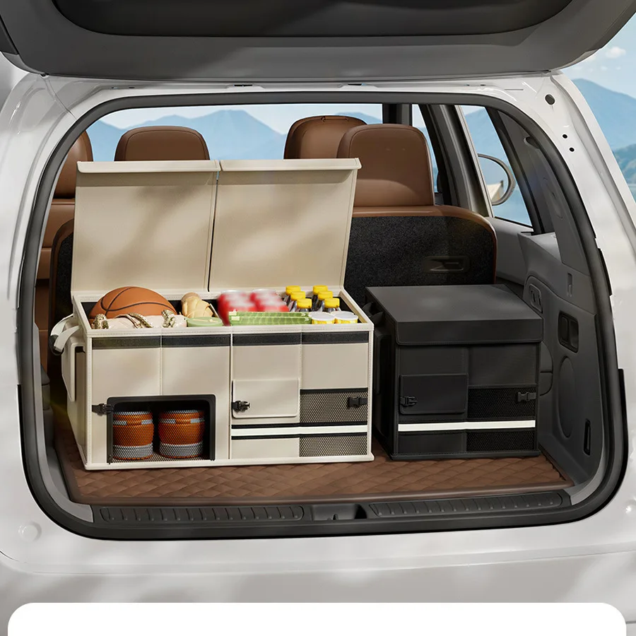 

30L/60L Universal Large Capacity Car Trunk Organizer Foldable Car Storage Box Waterproof Storage Bag For Fishing Camping