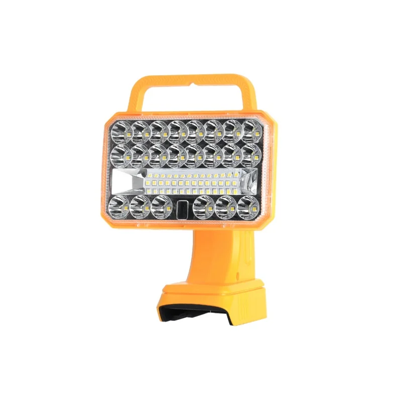 

Светодиодный рабочий фонарь 2000 лм для Dewalt 20V Max, 18 Вт, с портами USB и Type-C, для экстренных ситуаций, кемпинга, использования на улице и в помещении (аккумулятор в комплект не входит)