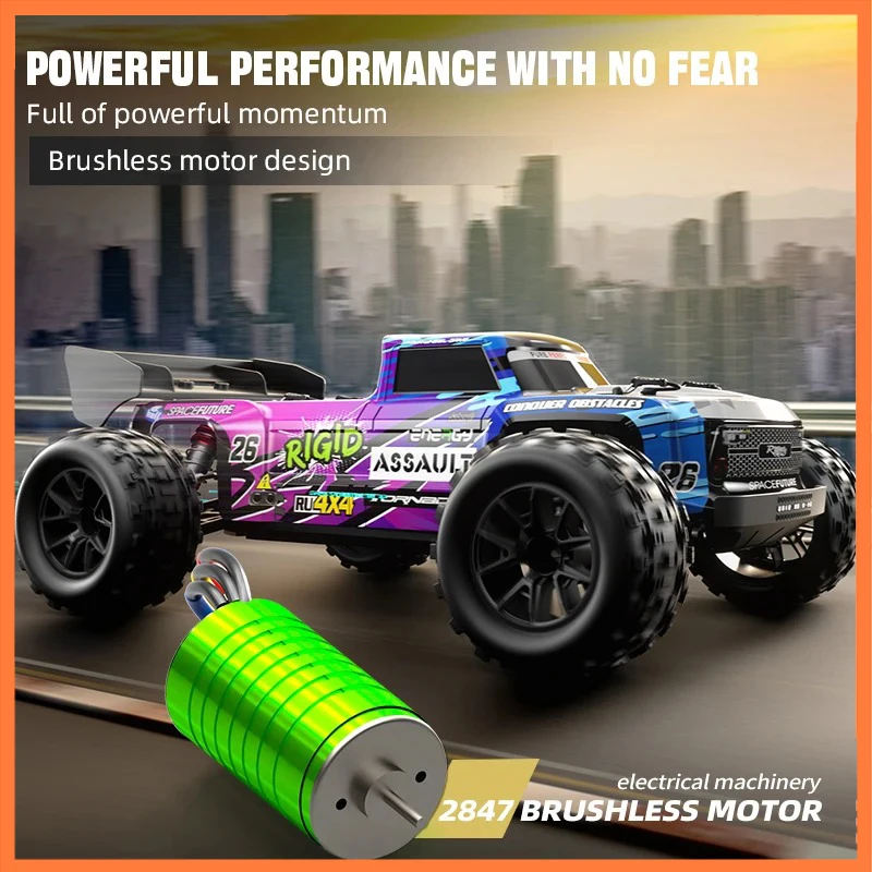 4WD RTR Brushless RC Car Off Road 4x4 High Speed Super Fast 70KM/H Remote Control Truck Drift Monster Toys for Adults Kids JJRC