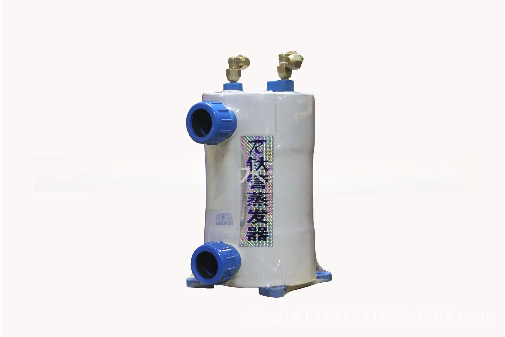 1-5HP Pure Titanium Evaporator & Condenser – Heat Exchanger for Marine Aquaculture / Seawater Cooling, Saltwater Resistant