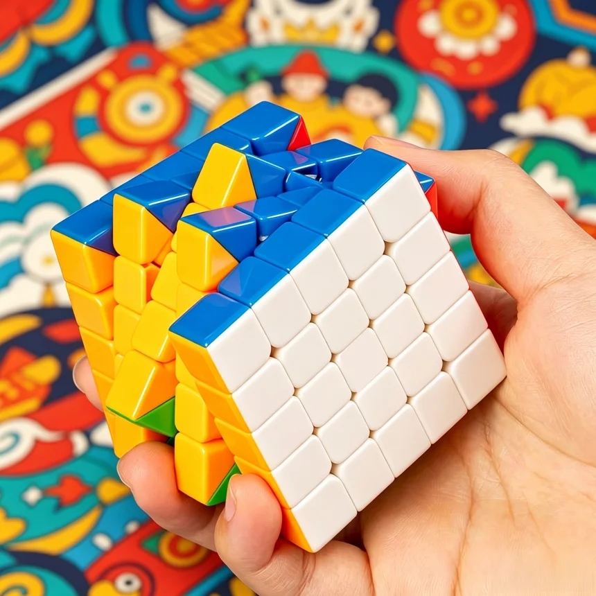 5x5 4x4 3x3 Speed Cube Stickerless 5 Layer Magic Cube Professional Competition Smooth Fast Turning Anti-Pop Stable Structure