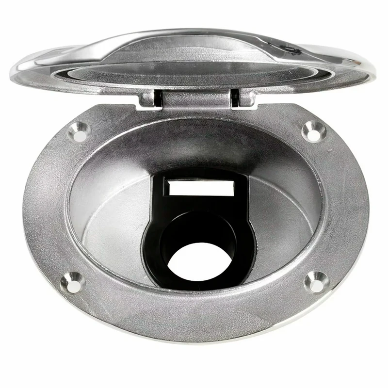 Marine 316 Stainless Steel Transom Shower Box Hidden Deck Mount Boat Shower Kit Corrosion Resistant Durable for Yachts
