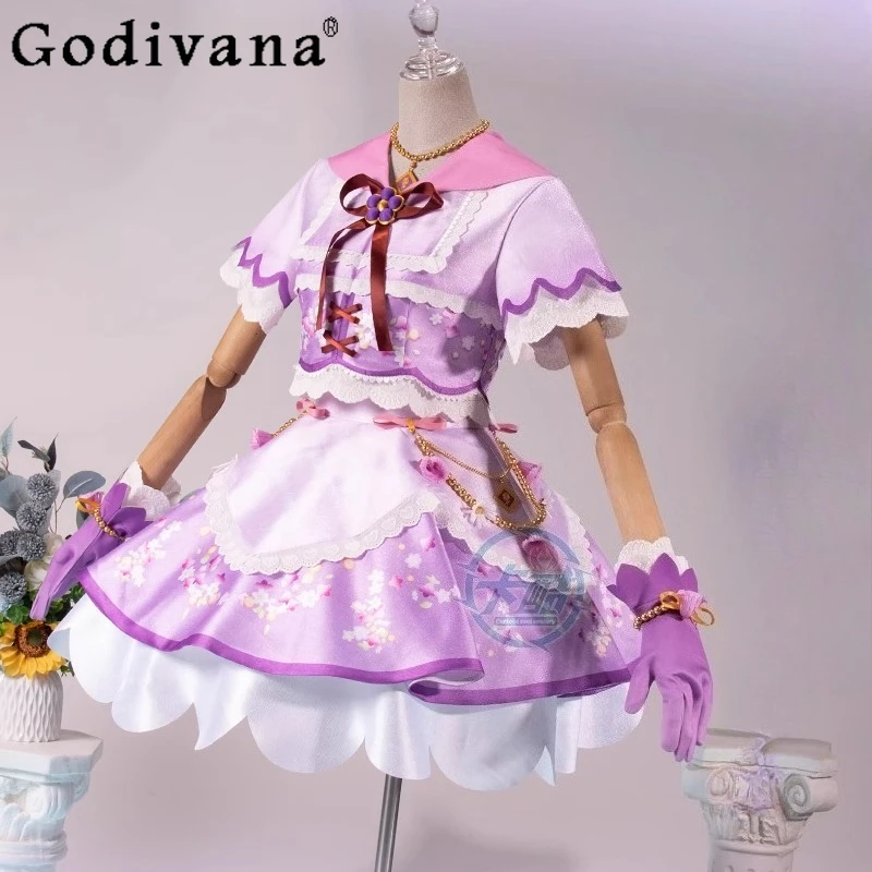 بدلة تنكري للنشاط النسائي، بدلة كوس بأكمام قصيرة من الدانتيل، مجموعة تنورة لعب الأدوار، ملابس الأميرة الموحدة للفتيات