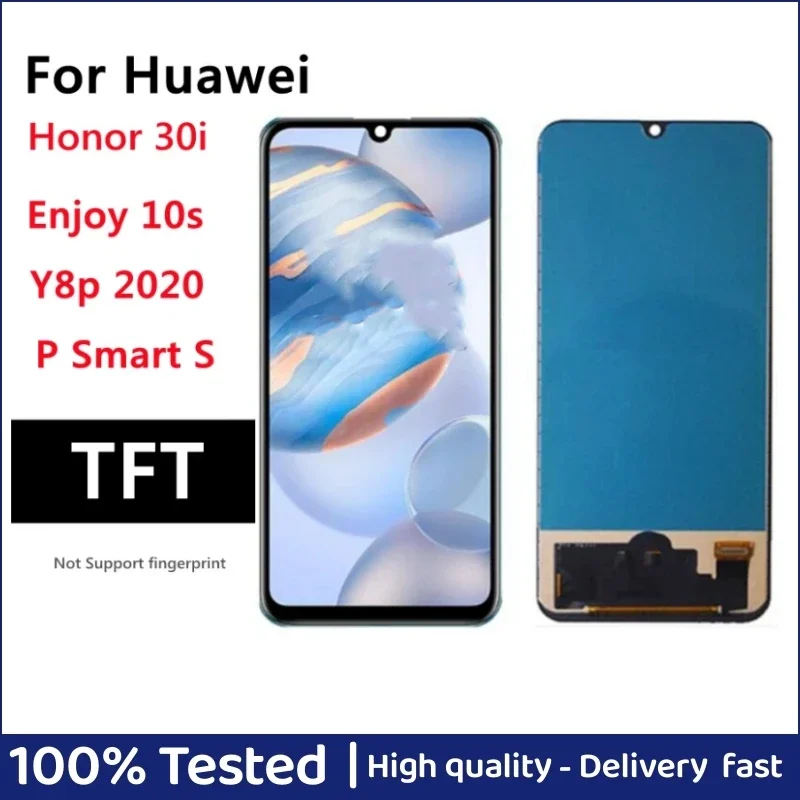 

TFT 6.3" For Huawei Y8p 2020 Global / P Smart S AQM-L21 LCD Display Touch Screen Enjoy 10s LCD for Honor 30i Display