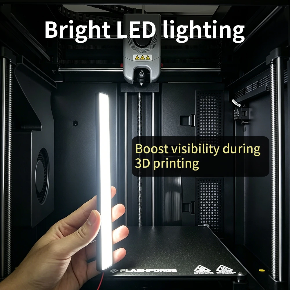 

For Flashforge AD5X/Adventurer 5M/5M Pro LED upgraded magnetic super bright light strip 24V 4.8W LED module kit 3D printer kit