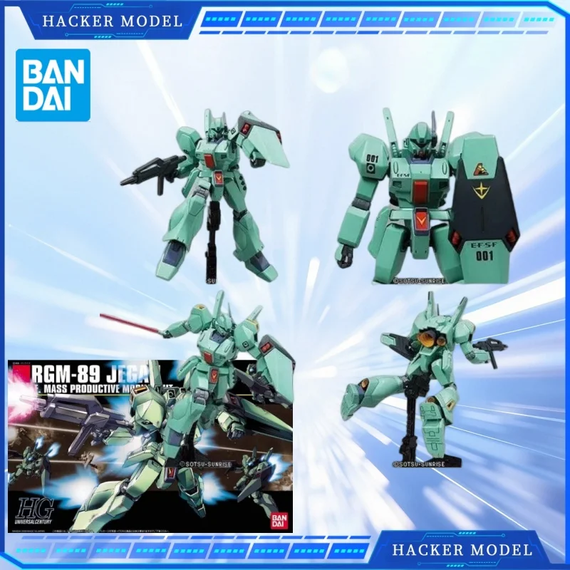 

Genuine Bandai Gundam Assembly Model HGUC 097 1/144 RGM-89 JEGAN Action Figure Desktop Decoration Collection Ornament Toy Gift