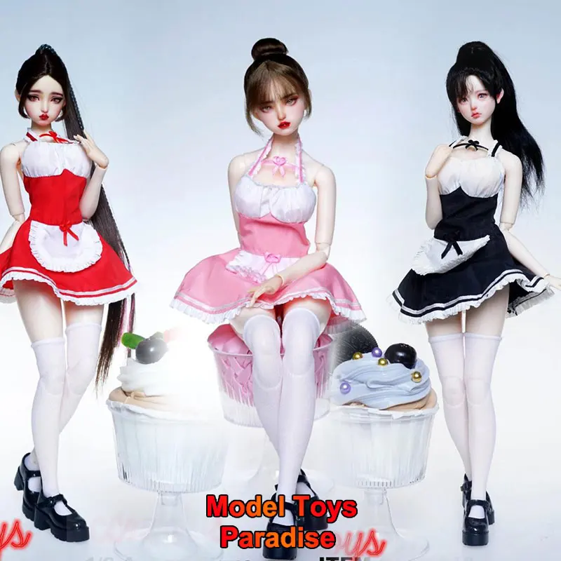 

CCN6013 1/6 Women Soldier Apron Maid Dress Cute Sexy Lingerie Cosplay Maid Attire Model Accessories Fit 12inch Action Figure