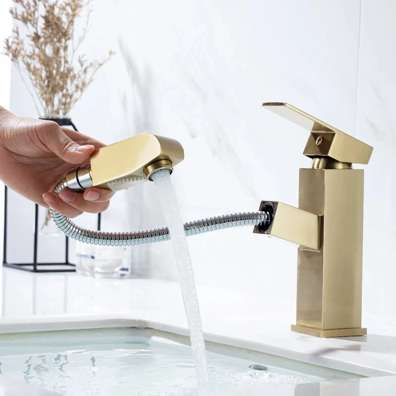 سحب حوض للحمام بالوعة صنبور الماء الساخن والبارد صنبور حوض خلاط الحنفيات السوداء رافعة مع صنبور الحمام رذاذ #3