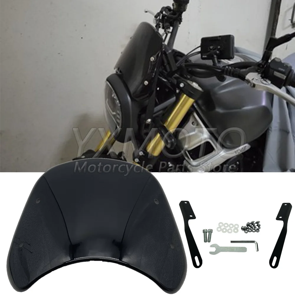 Retro Style Windshield Windscreen Wind Protection Cover for LONCIN VOGE 500AC 500 300 AC 300AC CB190SS LX500-F Wind Deflectors