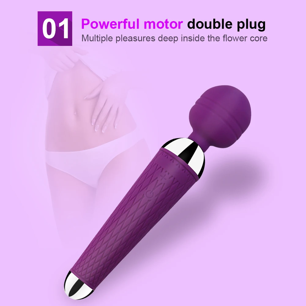 10 Speeds Powerful AV Magic Wand Clitoris Sex Toys for Women G spot Vibrator Massager Adult Sex Product