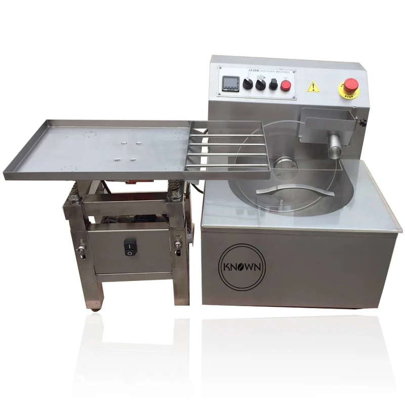 

15KG Chocolate Tempering Machine Chocolate Melting Pot Chocolate Mixing Tank Stainless Steel with Vibrating Table