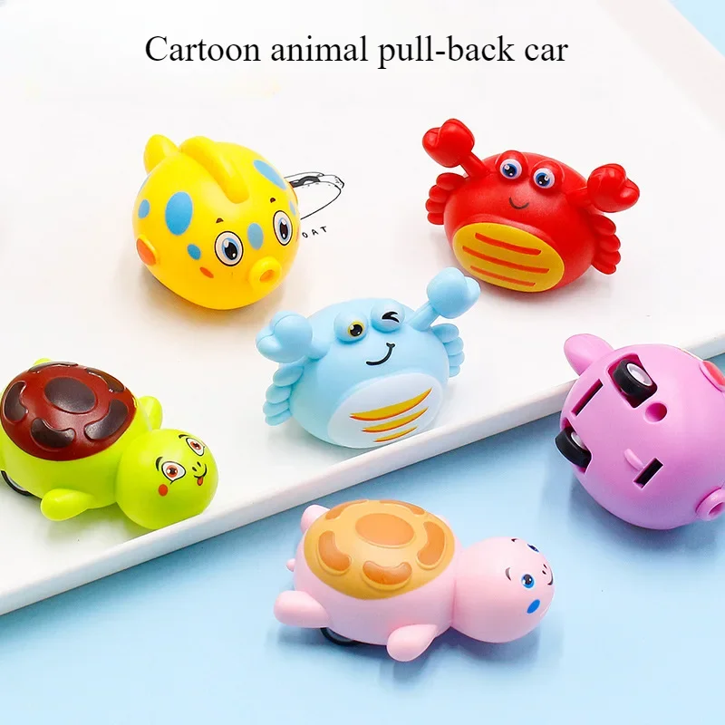 

Children'S Toy Car Crab Turtle Cute Cartoon Marine Animal Return Bike Kindergarten Activity Gift