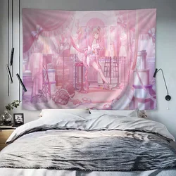 Project-Sekai Tapestry Anime Tapestry Hanging Tarot Hippie Wall Rugs Dorm Wall Hanging Sheets