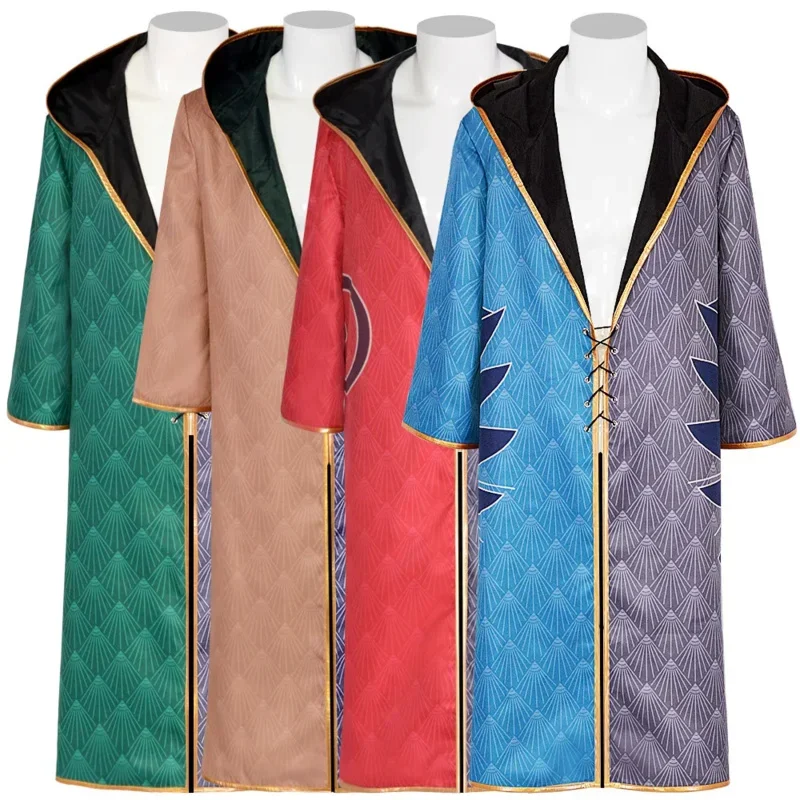 Game Legacy House Fanatic School Hooded Robe Wizard Cosplay Men Costume Magic Academy Student Roleplay Fantasia Fancy Dress T