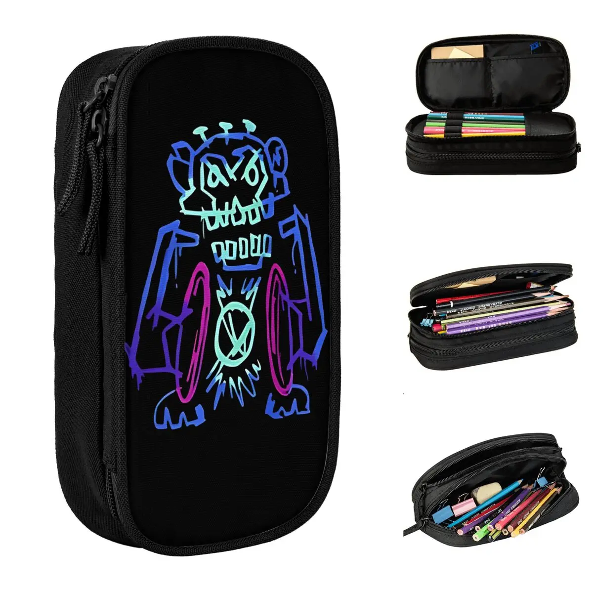 Arcane Jinx Graffiti Pencil Cases New Pen Bag Student Large Storage Students School Gift Pencil Pouch