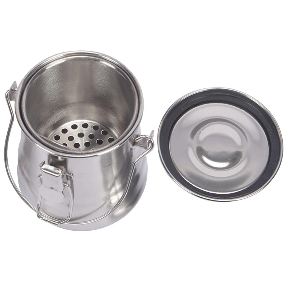 Oil Paint Brush Barrel Stainless Steel Portable Brush Washing Bucket For Water Oil Ink Turpentine Painting Tool