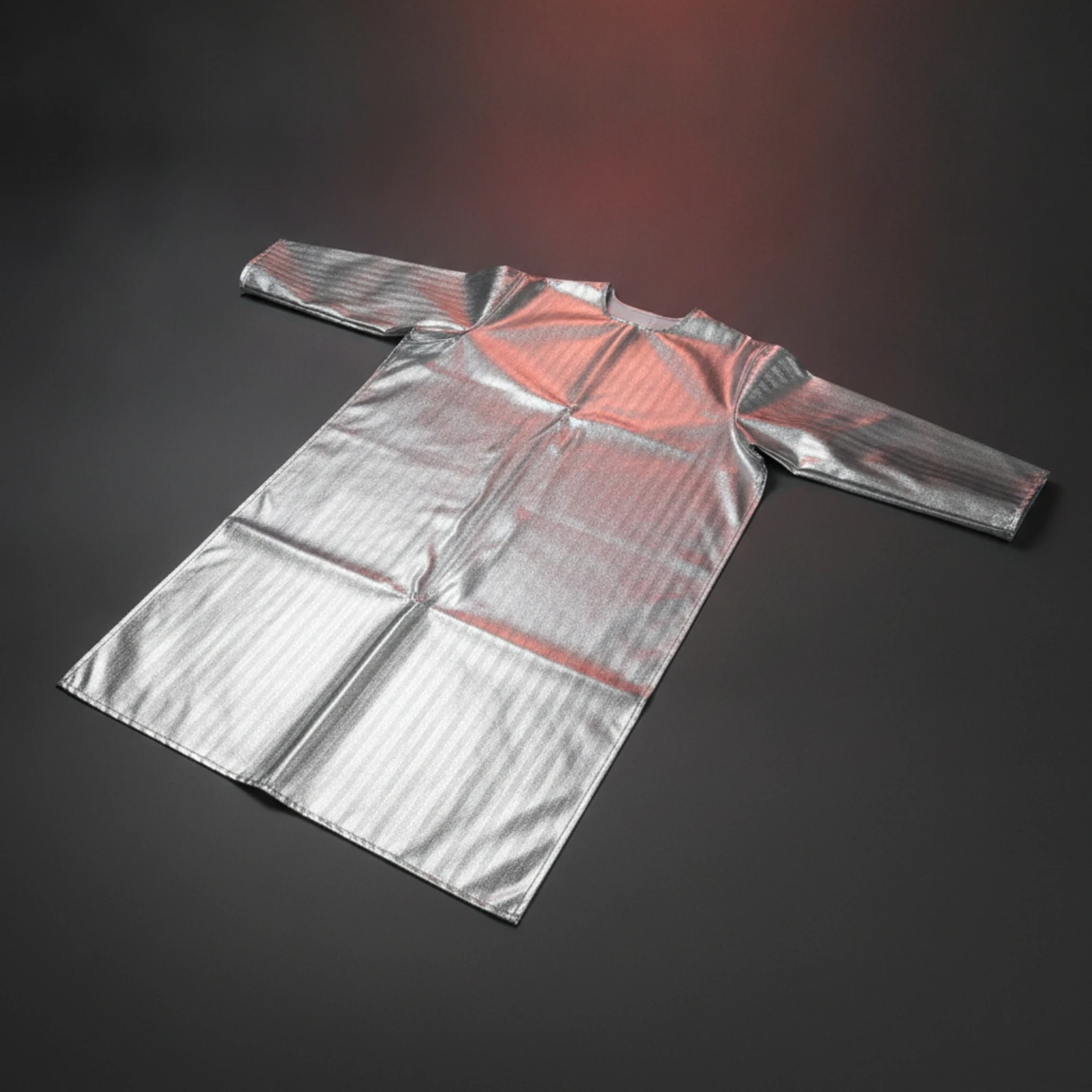 Aluminized Heat Resistant Apron Full Coverage Metalworking Apron with Sleeves Sturdy Heavy Duty for Foundry Workers, Forging