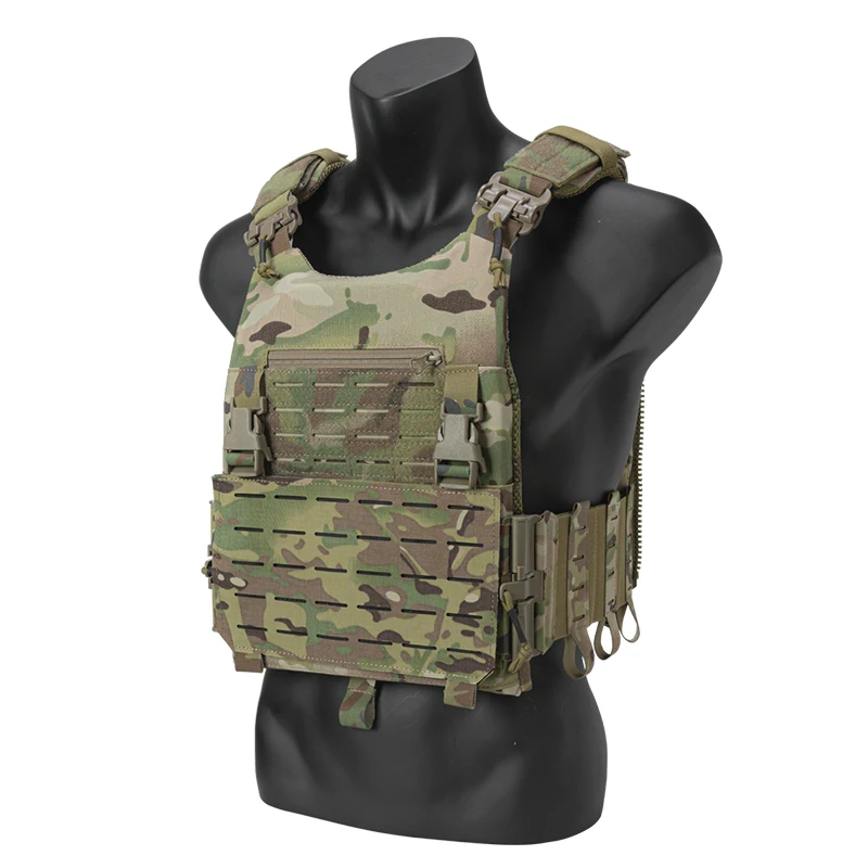 IDOGEAR Molle Tactical Chestrig LSR Military Tactical Vest Plate Carrier Quick Release Laser Cut Paintball Airsoft Accessories