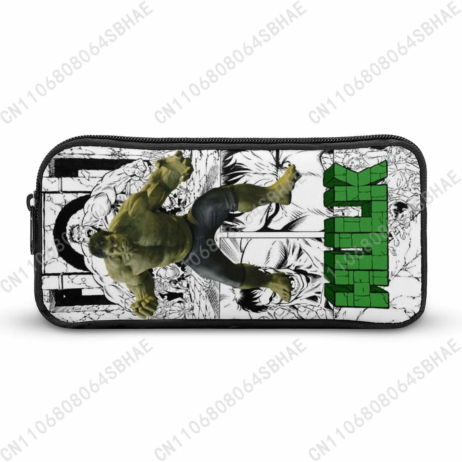 Marvel The Incredible Hulk Pencil Case Teens Custom Pattern Simple Pen Bag School Stationery Pouch Personalized Zipper Cosplay