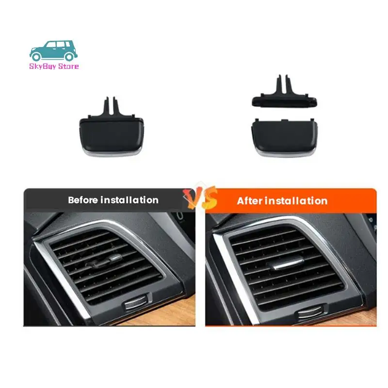 

2X 32219345 Dashboard A/C Vent Outlet Tab Clip Repair Kit 32219346 For Volvo XC90 2015-2024 Air Vent Adjustment Buckle