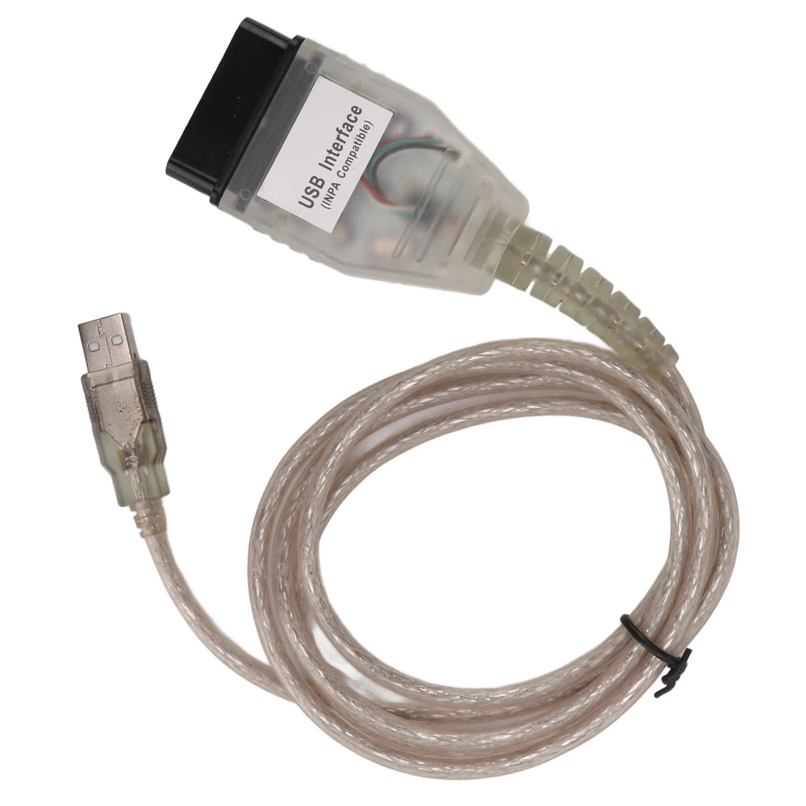 OBD2-scankabel K + DCAN OBD2-scannediagnosetool USB-interface met CD-vervanging voor 3-serie E46 E83 E90 OBDII-scanner