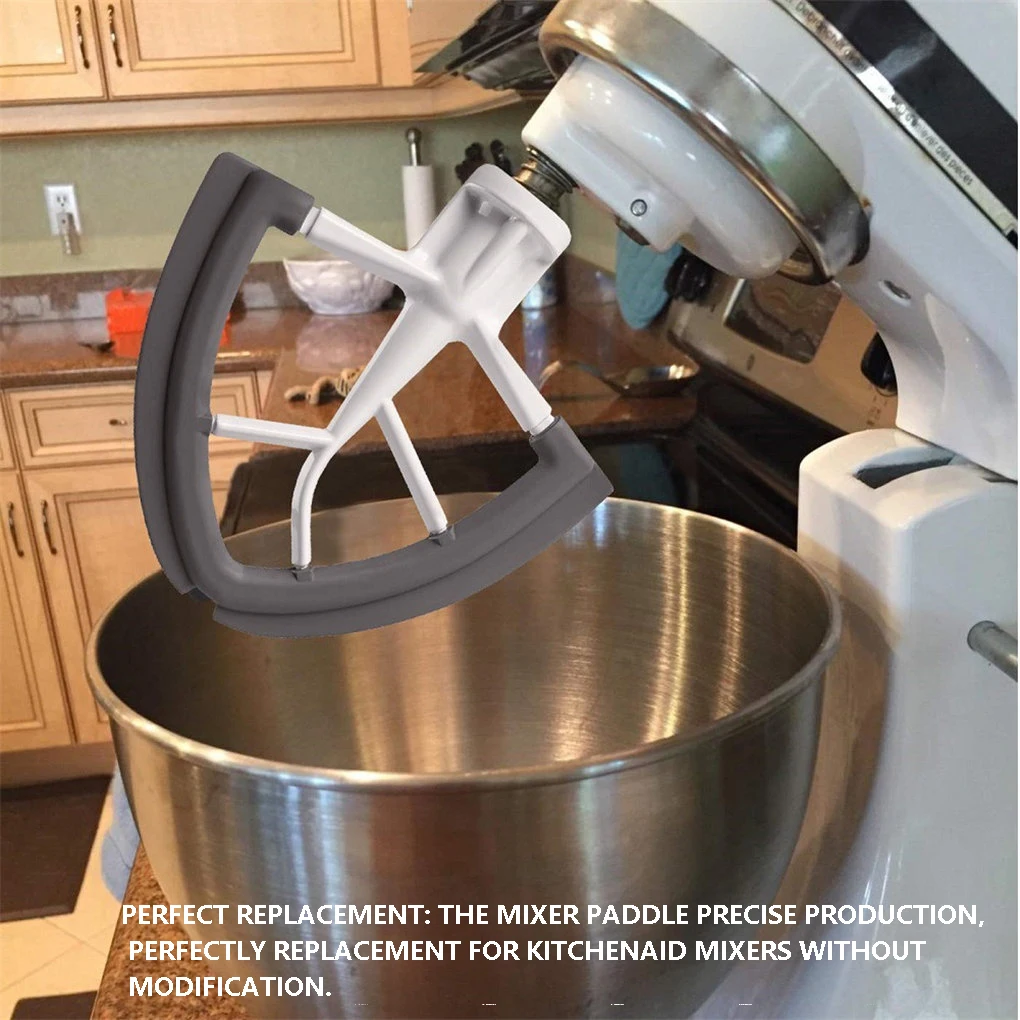 Tilt-Head Flat Beaters Wear-resistant Mixer Paddle Attachment Cooking Accessory Replacement for Kitchenaid 4.5-5QT