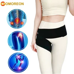 Ajustável Coxa Brace Suporte Brace, cinto de prevenção de tensão muscular, protetor esportivo, estabilizador para a Virilha, Hip Flexor, 1Pc